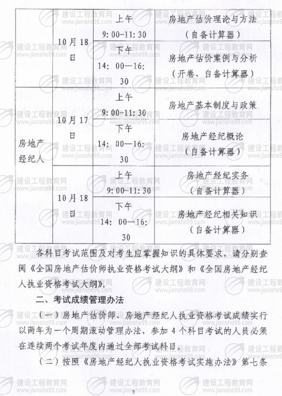 黑龙江2009年房地产经纪人考试报名时间为6月10日至30日