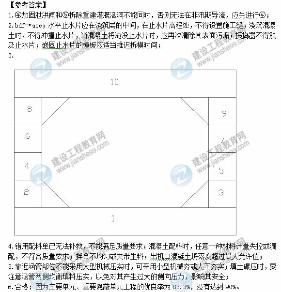 【老师解析】2013年一级建造师《水利》试题及答案解析