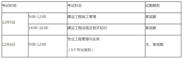 广东二建考试时间2020