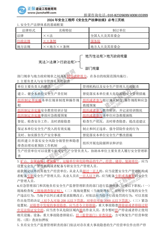 2024年安全考前三页纸出来了，进来免费领！